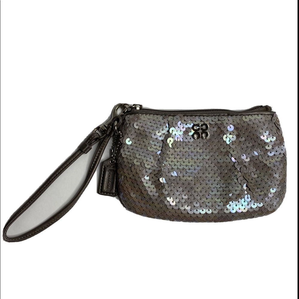 Coach Special Edition Sequin Wristlet EUC